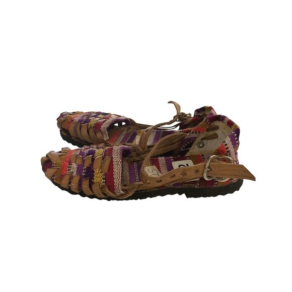 Handwoven Multicolor Kids toddler size 8 Adjustable Straps Sandals shoes - Picture 2 of 6